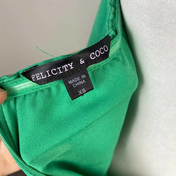 Felicity & Coco Green Halter Dress Size XS - Picture 7 of 8